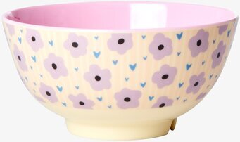 Skål Flowers Print från Rice med färgglatt blommotiv
