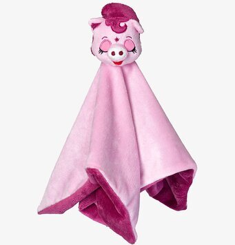 Snuttefilt Lilly Adoria Pink från Tröstisar, rosa och mjuk