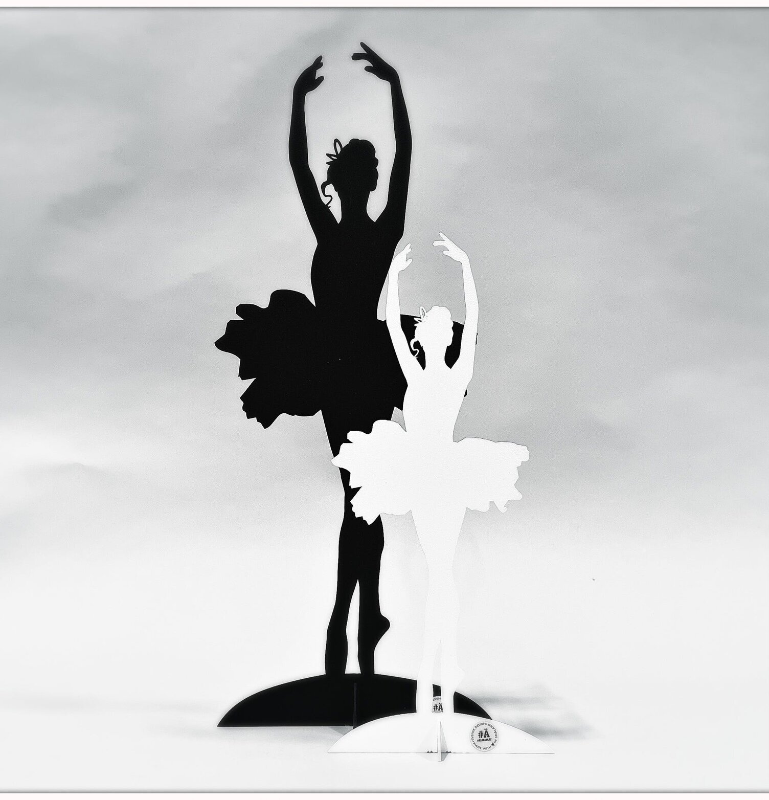 #ÄlskaPlåt Ballerina Vit Liten från Älskaplåt i vit plåt