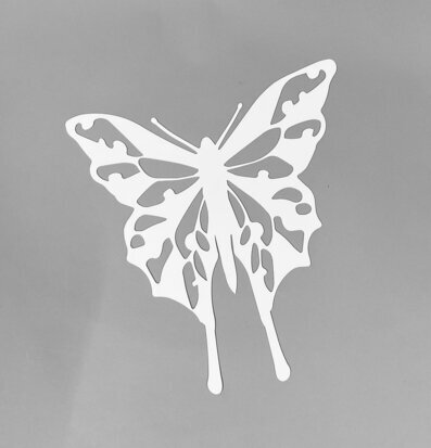 #ÄlskaPlåt Fjäril Vit Älskaplåt