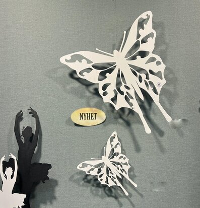 #ÄlskaPlåt Fjäril Vit Älskaplåt