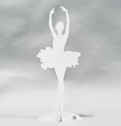 #ÄlskaPlåt Ballerina Vit Liten från Älskaplåt i vit plåt