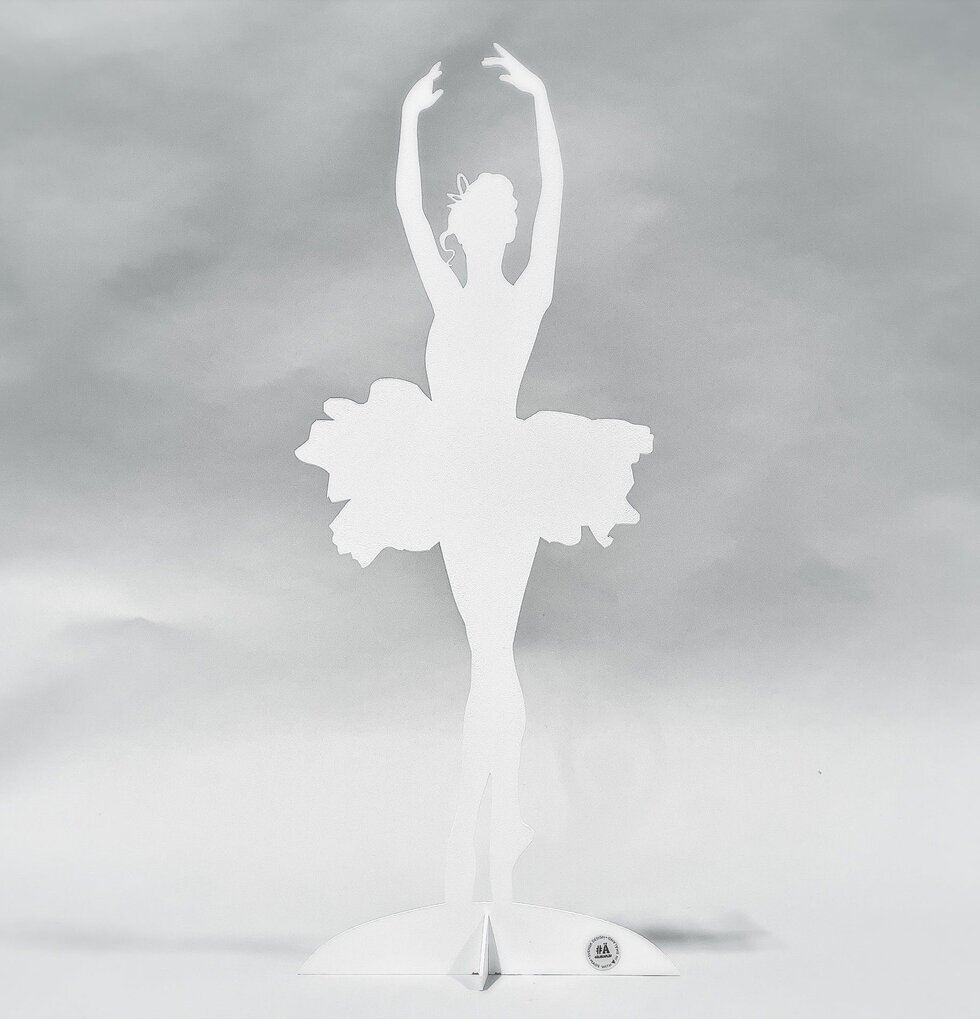 #ÄlskaPlåt Ballerina Vit Liten från Älskaplåt i vit plåt