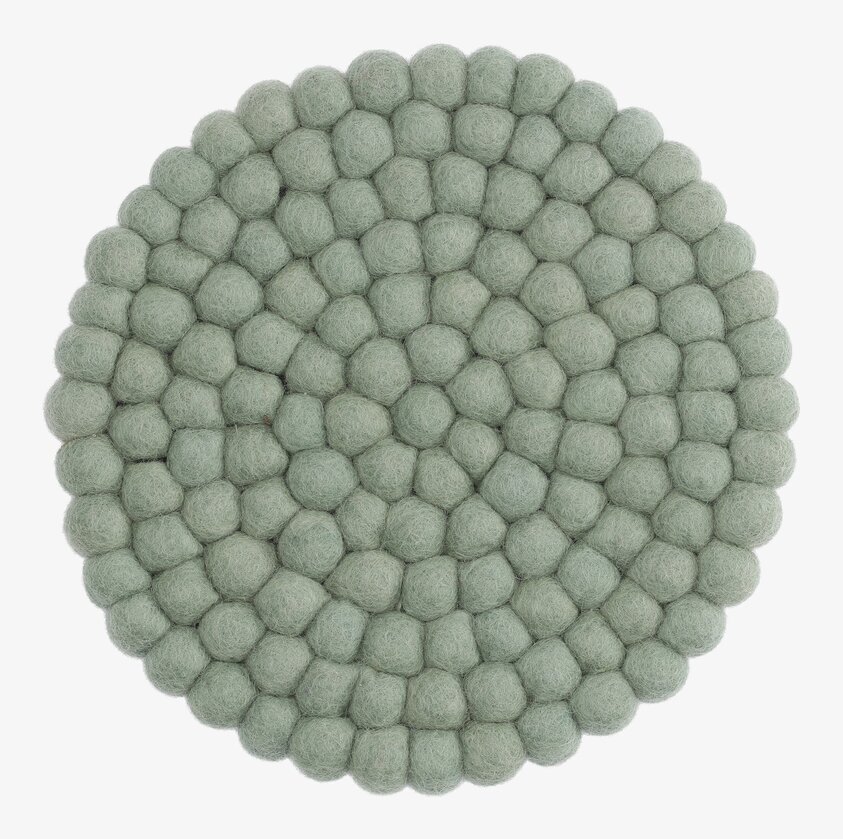 Grytunderlägg Tovad Ull Dusty - Light Green från Gry & Sif
