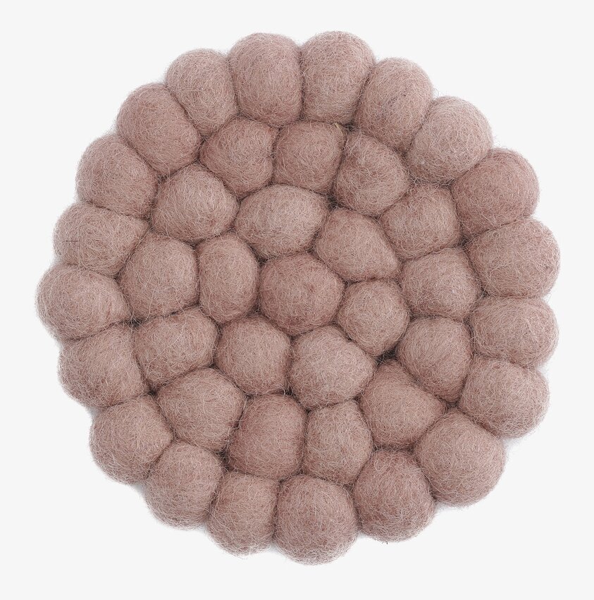 Glasunderlägg Tovad Ull Set/2 - Lavender från Gry & Sif