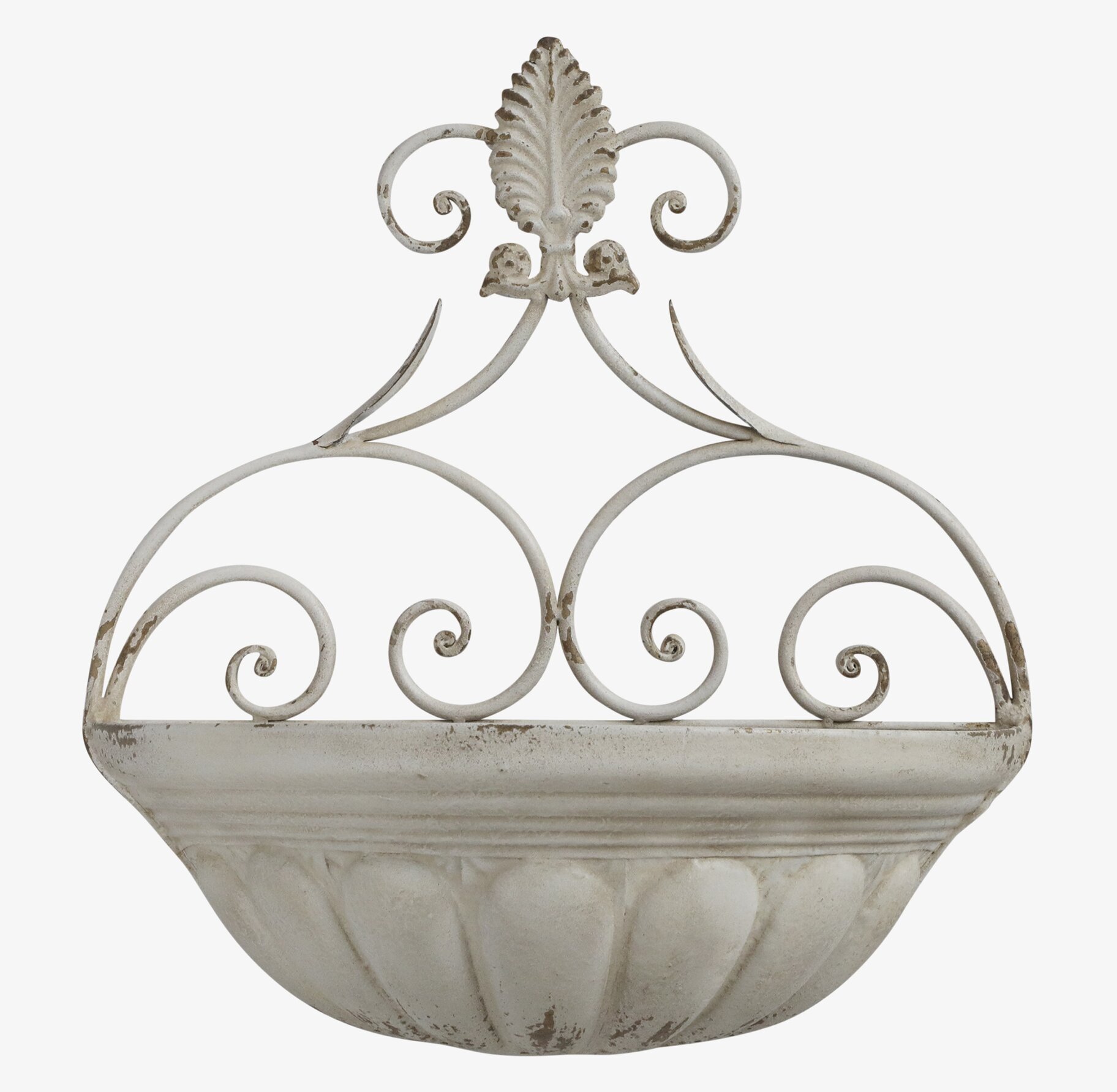 Fransk Väggampel Antique Creme från Chic Antique på vägg