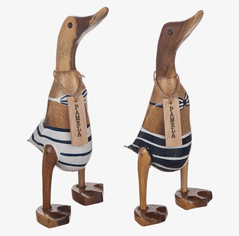 Anka Pamela Bambu från Different Design i randig baddräkt