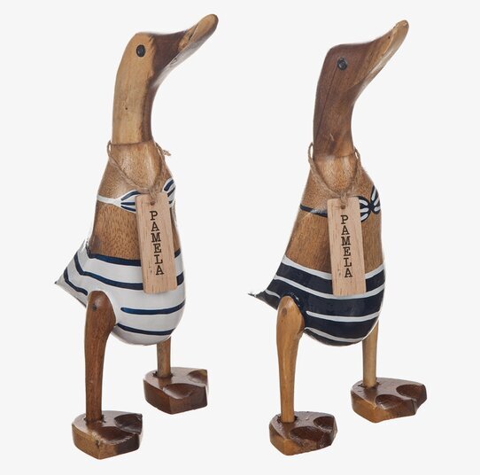 Anka Pamela Bambu från Different Design i randig baddräkt