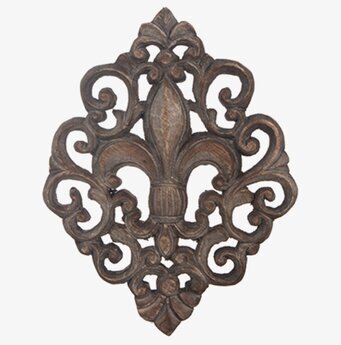 Väggdekoration Fleur De Lis Trä - 30 cm från Different Design