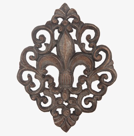 Väggdekoration Fleur De Lis Trä - 30 cm från Different Design
