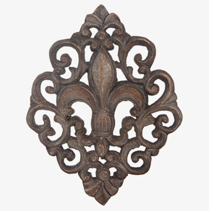 Väggdekoration Fleur De Lis Trä - 24 cm från Different Design