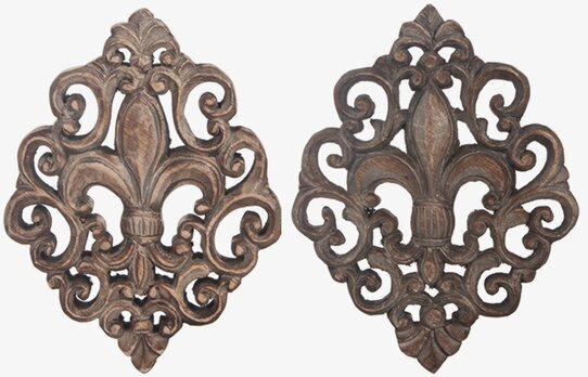 Väggdekoration Fleur De Lis Trä - 30 cm från Different Design