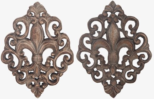 Väggdekoration Fleur De Lis Trä - 24 cm från Different Design