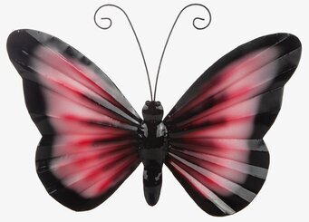 Fjäril Vägg Hamrad Plåt från Different Design på väggen