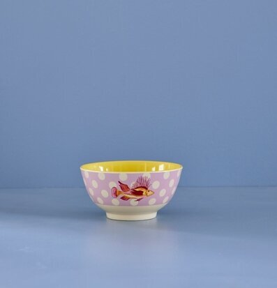 Skål Fish Lavender Print från Rice med lekfull design