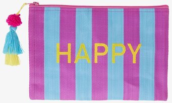 Liten Väska Happy Blå/Lila från Rice med färgglada ränder