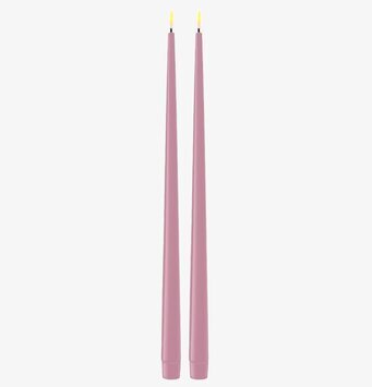 Middagsljus Lavendel LED 2-Pack 38 cm från Deluxe Homeart