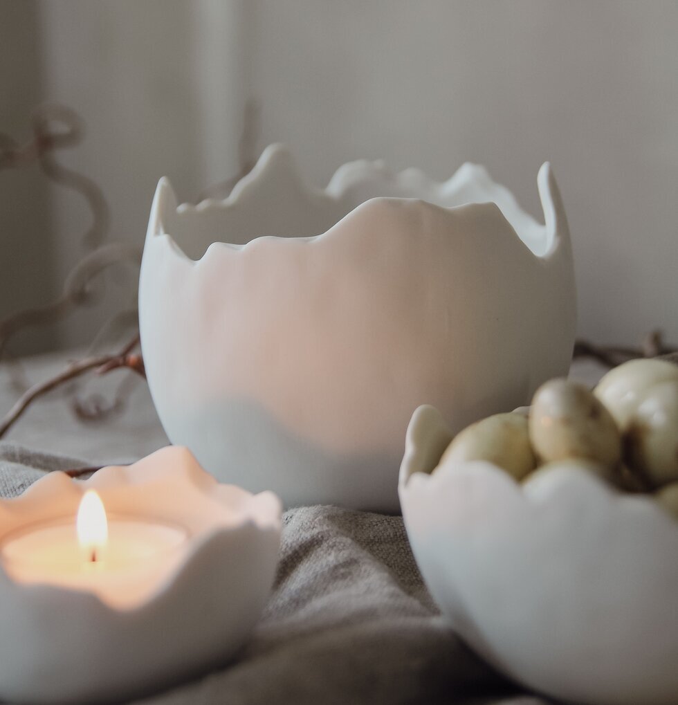 Skål Äggskal Stor från Majas Cottage i hemtrevlig miljö