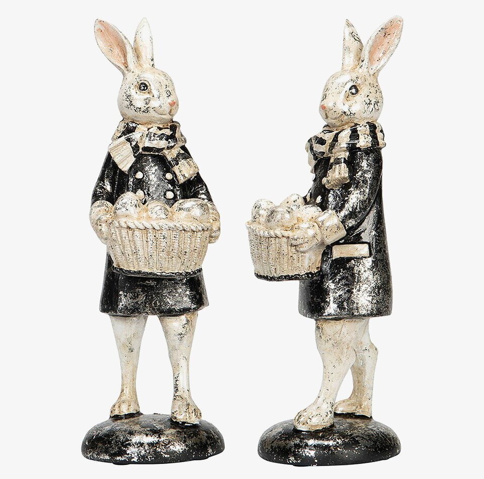 Hare Med Äggkorg från A Lot Decoration, detaljerad figur