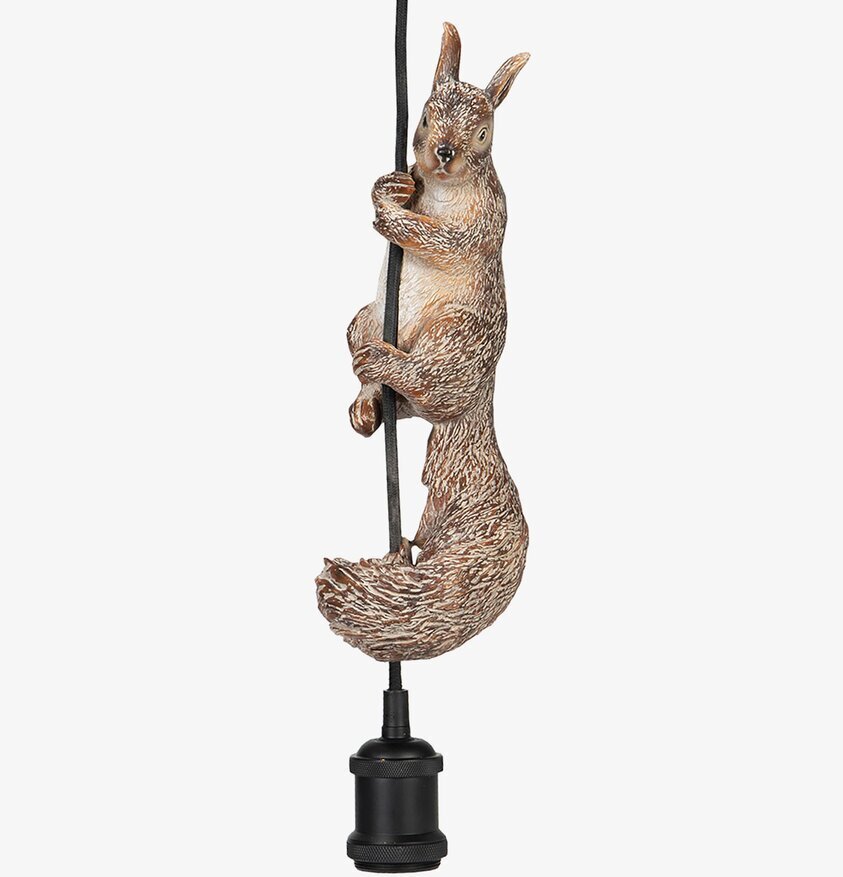 Lampa Ekorre Poly från A Lot Decoration, ekorre på kabel