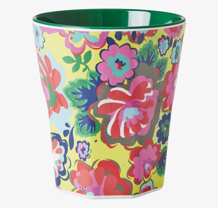 Mugg Rosor Large från Rice med färgglatt blommönster