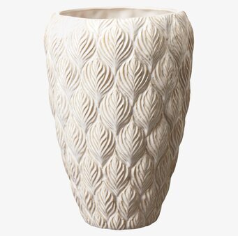 Kruka Rose Hög Offwhite Wikholm Form Krukor Örtkrukor Glaskrukor