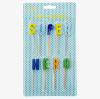 Produkten Tårtljus Super Hero från varumärket Rice