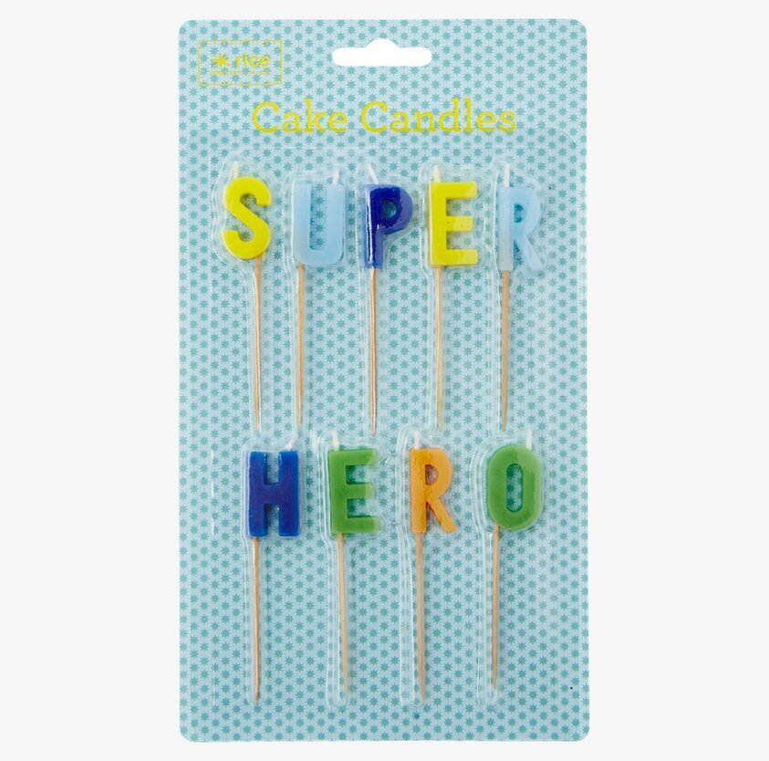 Produkten Tårtljus Super Hero från varumärket Rice
