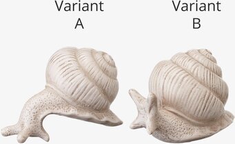 Helix Snigel Mix Offwhite från Wikholm Form, två varianter
