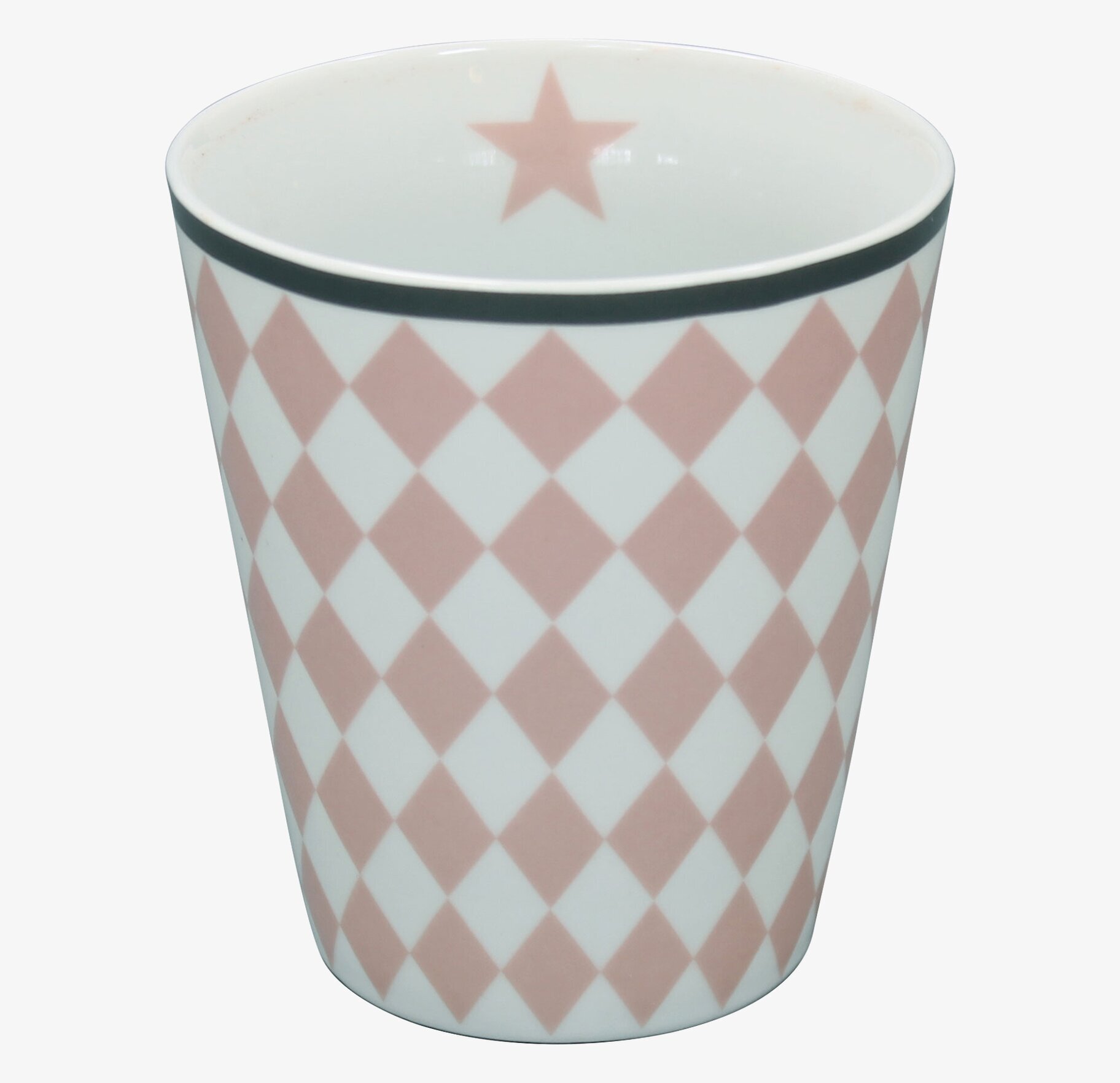 Happy Mugs - Harlekin Pink från Krasilnikoff i porslin