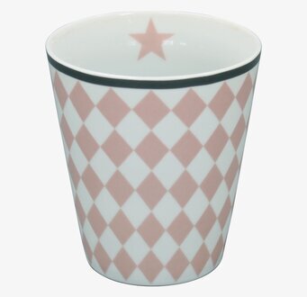 Happy Mugs - Harlekin Pink från Krasilnikoff i porslin