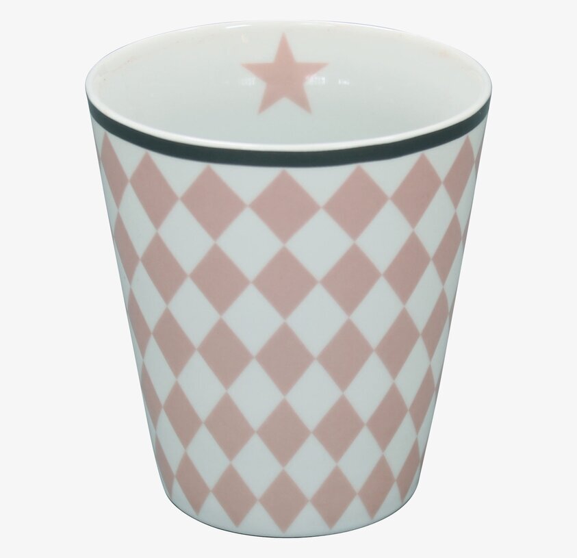 Happy Mugs - Harlekin Pink från Krasilnikoff i porslin