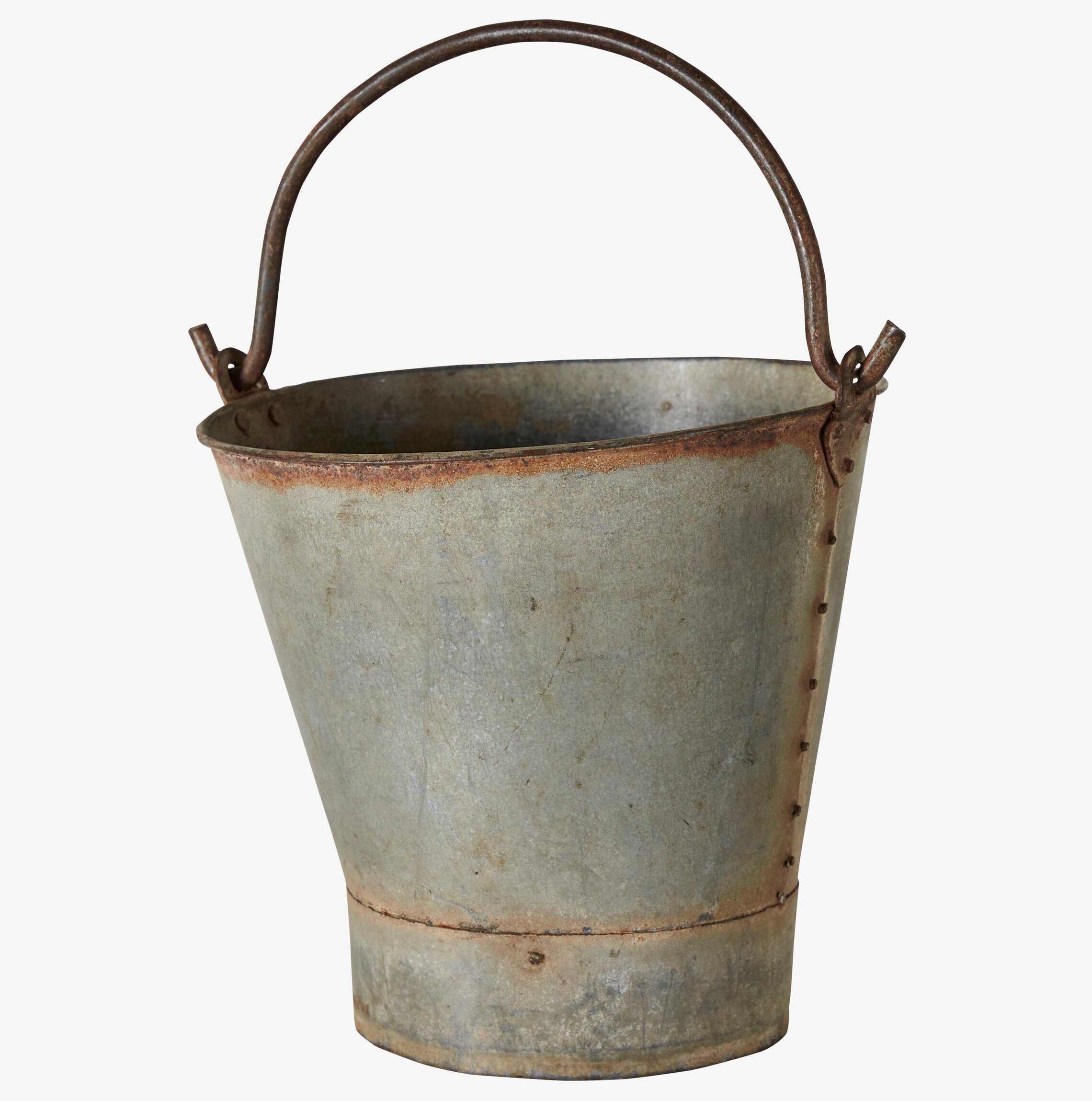 Vintage Hink Set/3 Yelda från Wikholm Form, galvaniserat stål