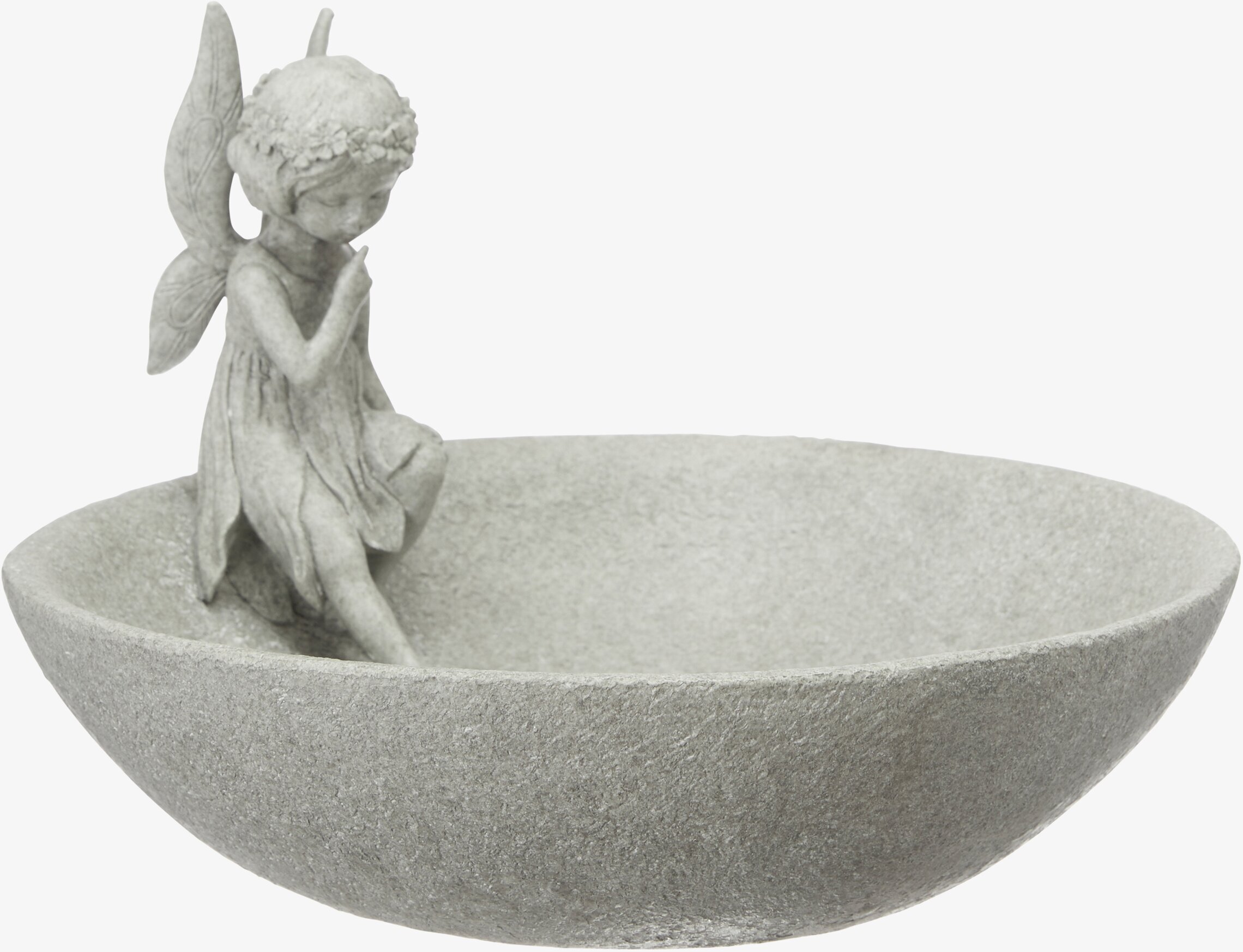 Fågelbad Tingeling från Wikholm Form i grått stenmaterial