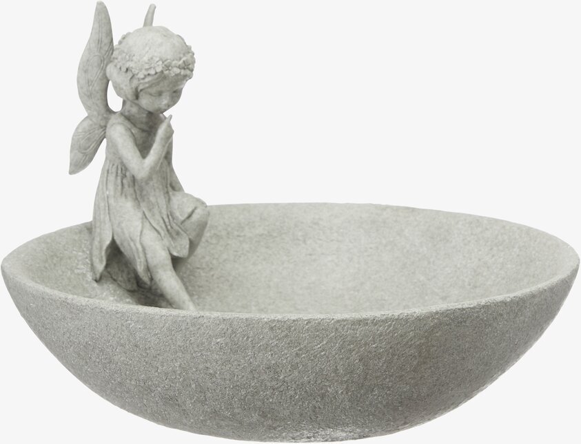 Fågelbad Tingeling från Wikholm Form i grått stenmaterial