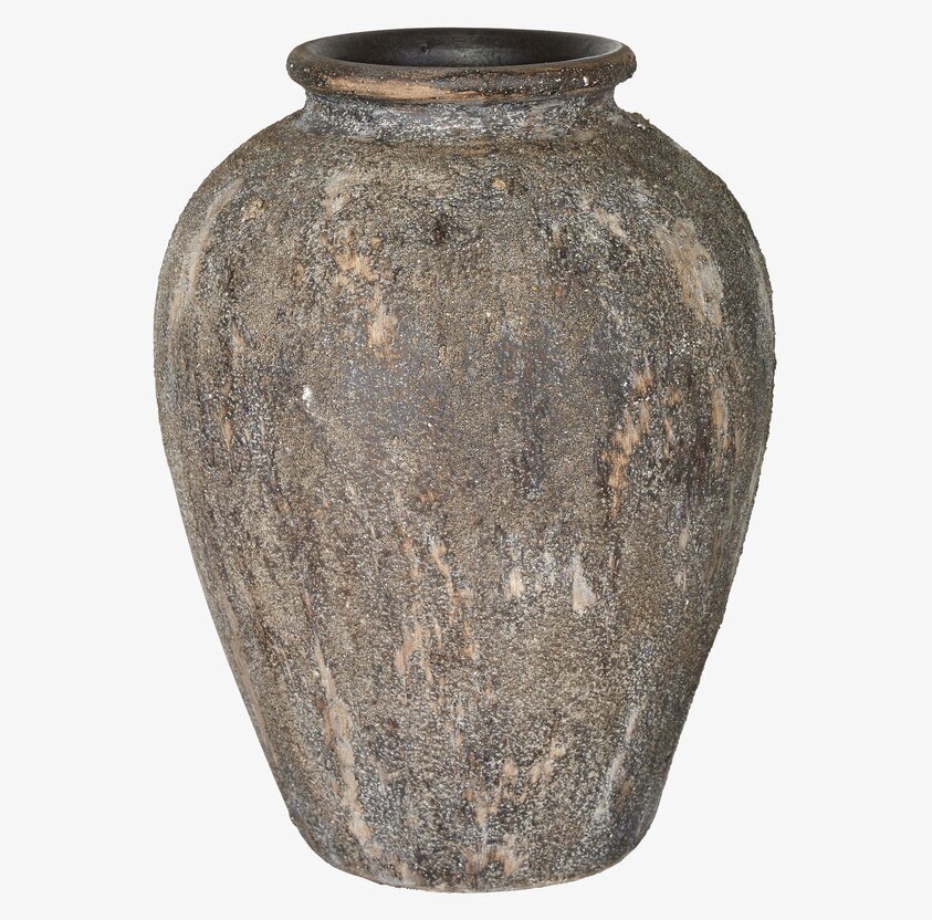 Amora Urna Brunmelerad 40 cm från Wikholm Form, rustik urna