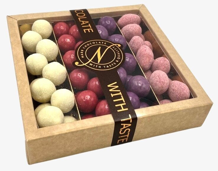 Bild av konfektyr i elegant och stilfull förpackning