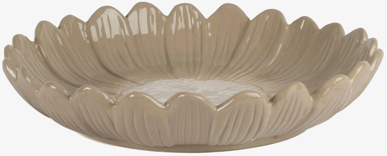 Djupt Fat Dagny Beige Ø27 cm från Sagaform på ett bord