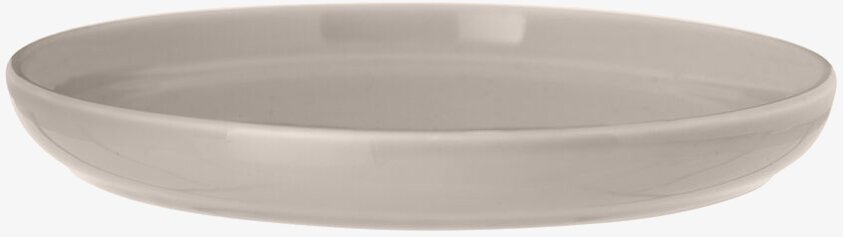 Assiett Sand - Ernst, elegant stengods, sandfärgad, 20 cm