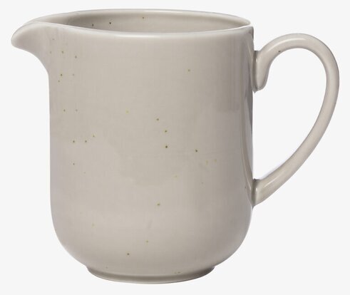 Mjölkkanna Sand - Ernst i keramik med sandfärg och pip