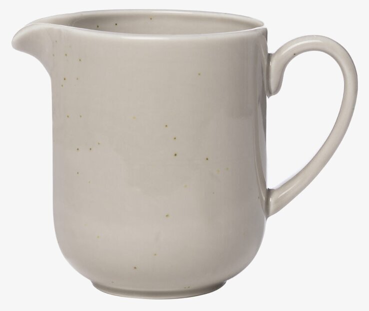 Mjölkkanna Sand - Ernst i keramik med sandfärg och pip