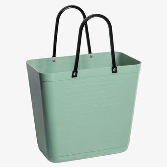 Väska Hög Hinza Olivgrön från Hinza med svarta handtag