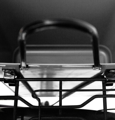 Väska Hög Hinza Svart Med Cykelfäste Grå Väskor