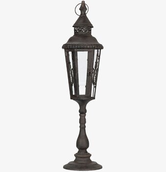 Bild av stilfull och rustik metalllykta med patina