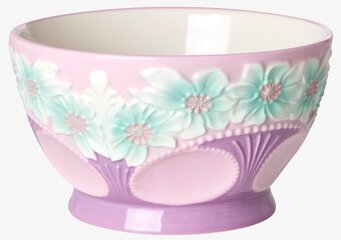 Skål Keramik Lavender Flower Design från Rice med blommor