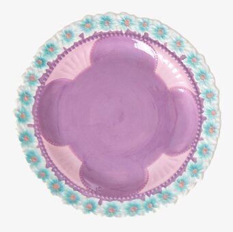 Assiett Keramik Lavender Flower Design från Rice i lavendel