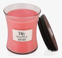 WoodWick Small Berry Sorbet doftljus med träveke från WoodWick