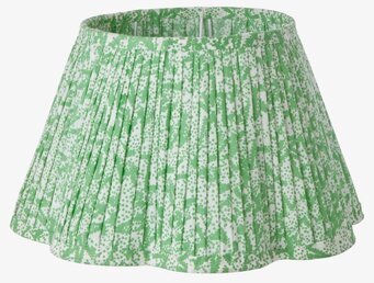 Lampskärm Flower Green från Rice med grönt blommönster