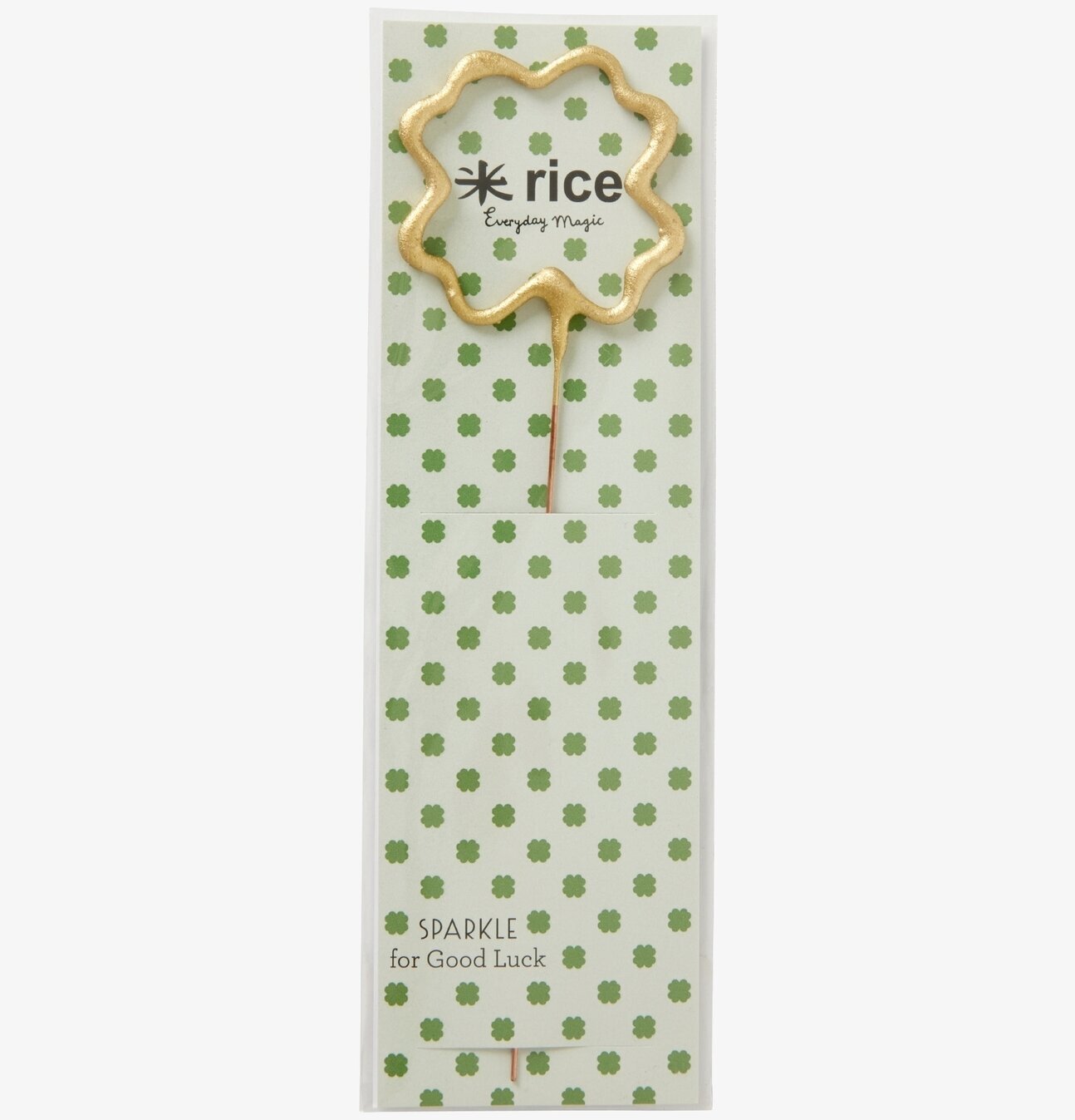 Tomtebloss Klöver Guld från Rice i elegant förpackning