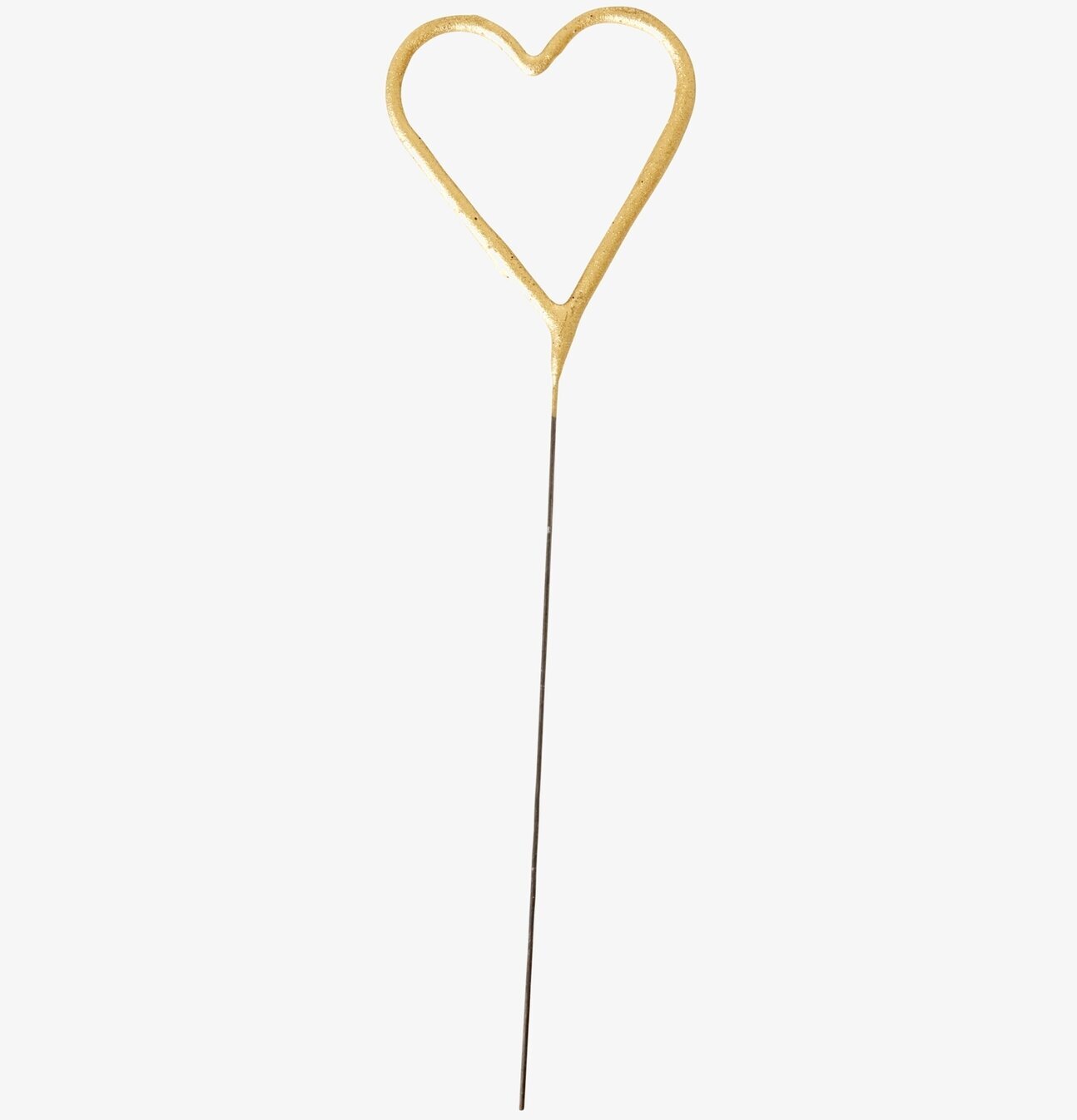 Tomtebloss Hjärta Guld från Rice mot vit bakgrund